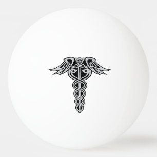 Bolinha De Ping Pong Celtic Knot Caduceus