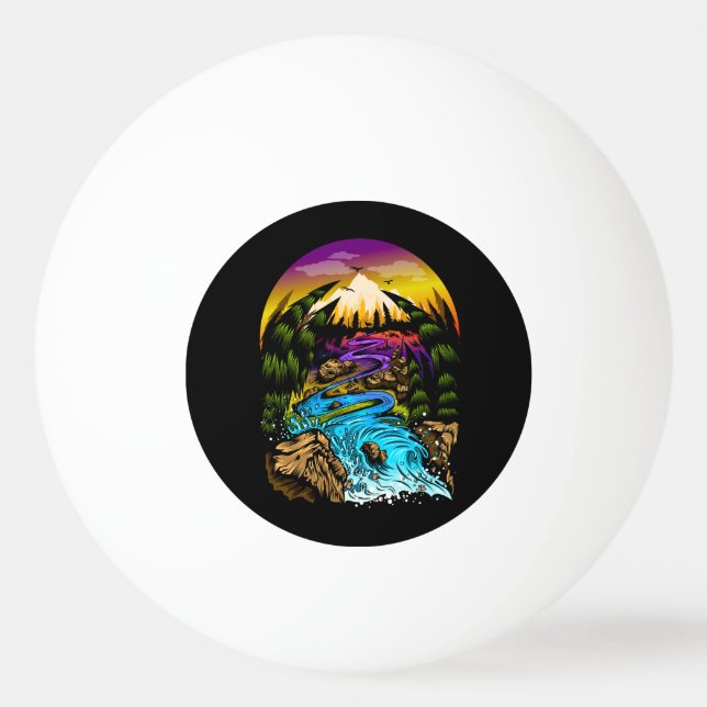 Bolinha De Ping Pong Cena ao ar livre (Frente)