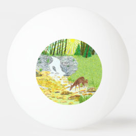 Bolinha De Ping Pong Cerva e Filhote