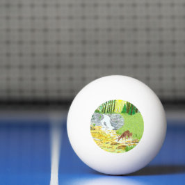 Bolinha De Ping Pong Cerva e Filhote