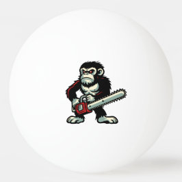 Bolinha De Ping Pong Chainsaw Chimp