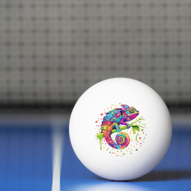 Bolinha De Ping Pong Chameleon Paint mantém estilo aquarela (Líquido)