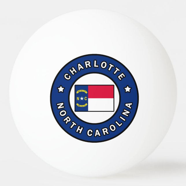 Bolinha De Ping Pong Charlotte North Carolina (Frente)