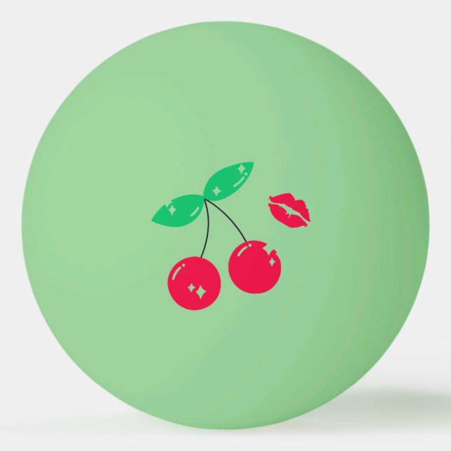 Bolinha De Ping Pong cherry kiss brillo (Frente)