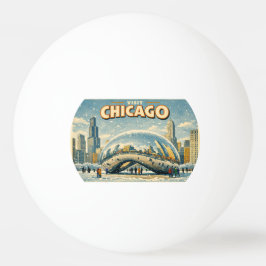 Bolinha De Ping Pong Chicago Bean in Winter ping pong ball