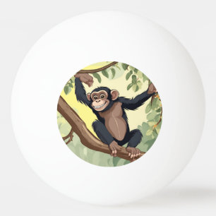 Bolinha De Ping Pong Chimpanzé-Cute