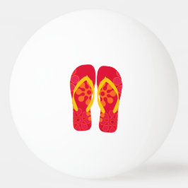 Bolinha De Ping Pong Chinelos do Red Summer Beach