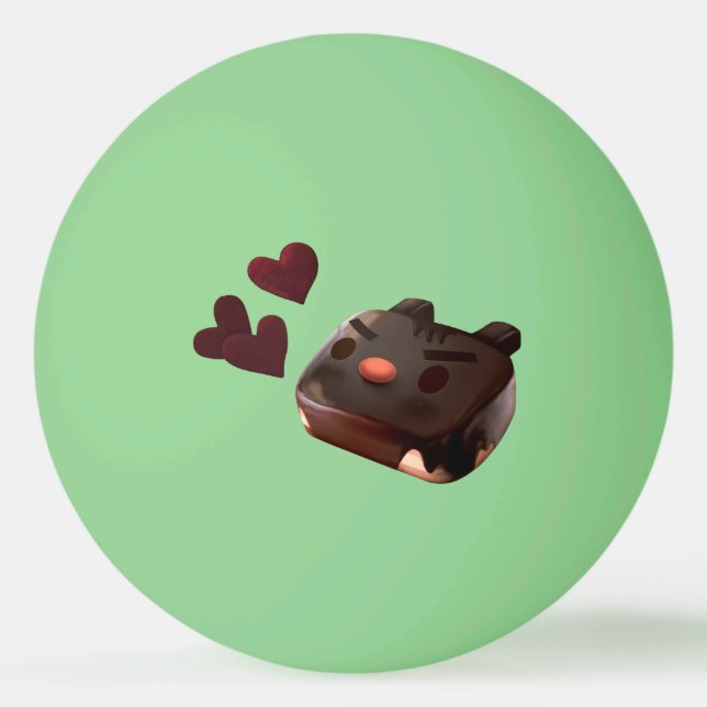 Bolinha De Ping Pong Chocolate Brownie (Frente)