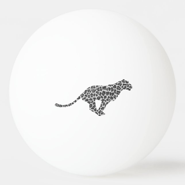 Bolinha De Ping Pong Cinza-leopardo e Cinza-luz (Frente)