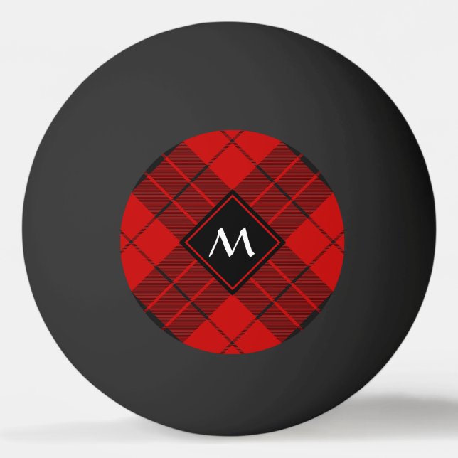 Bolinha De Ping Pong Clan Macleod de Raasay Tartan (Frente)