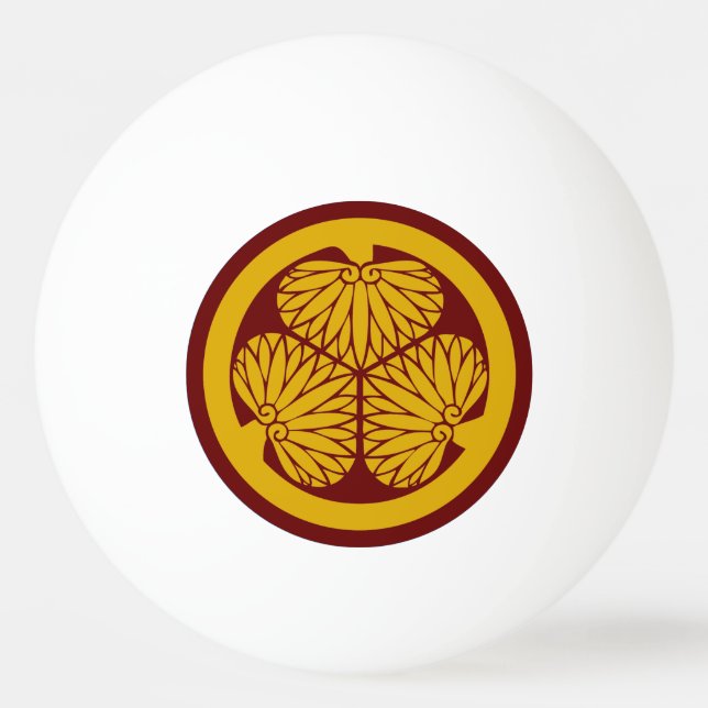 Bolinha De Ping Pong Clan Tokugawa Crest (Kamon) Ping Pong Ball (Frente)