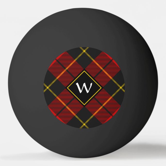 Bolinha De Ping Pong Clan Wallace Tartan Ping Pong Ball (Frente)