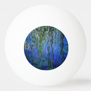 Bolinha De Ping Pong Claude Monet - Lírios d'água com salgueiro chorand