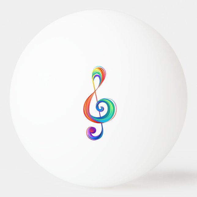 Bolinha De Ping Pong Clef (trecho de arco-íris) (Frente)