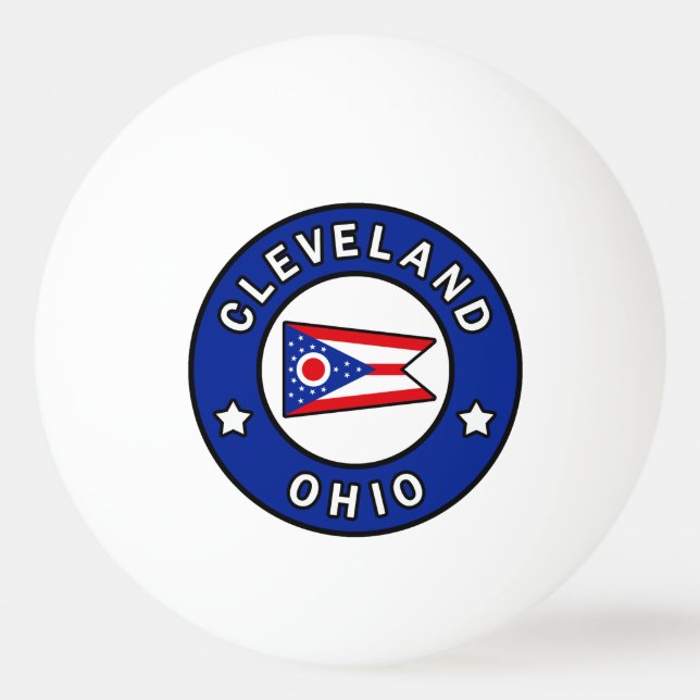 Bolinha De Ping Pong Cleveland Ohio (Frente)