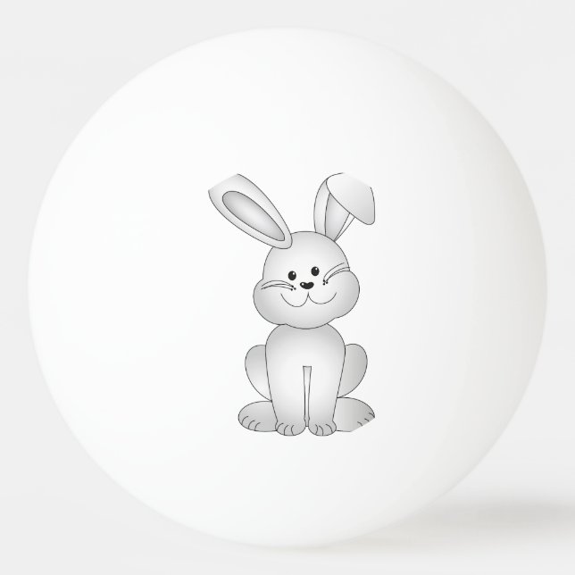 Bolinha De Ping Pong Cliente de coelho branco (Verso)