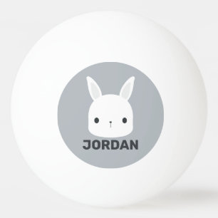 Bolinha De Ping Pong Coelho Bonito com Nome Personalizado