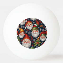 Bolinha De Ping Pong Coleção de Natal Vintage Santa Claus