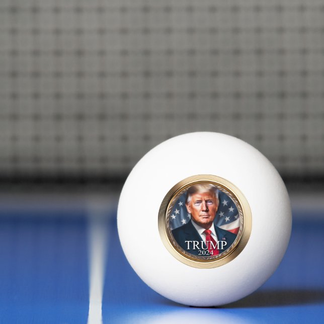 Bolinha De Ping Pong Coletivo da Campanha Donald Trump 2024 (Líquido)