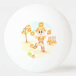 Bolinha De Ping Pong Colheita alegre menino gengibre pequeno