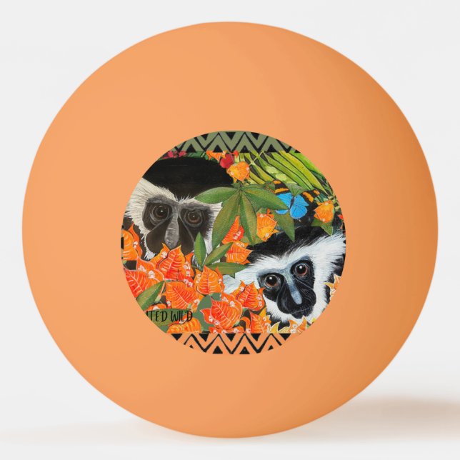Bolinha De Ping Pong Colobus Friends (Frente)
