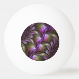 Bolinha De Ping Pong Colorful Abstract Violet Purple Khaki Fractal Art