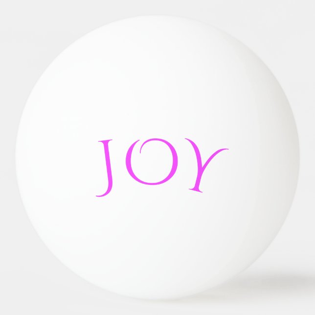 Bolinha De Ping Pong Com Joy Ping Pong Ball de Texto - Personalizável (Frente)