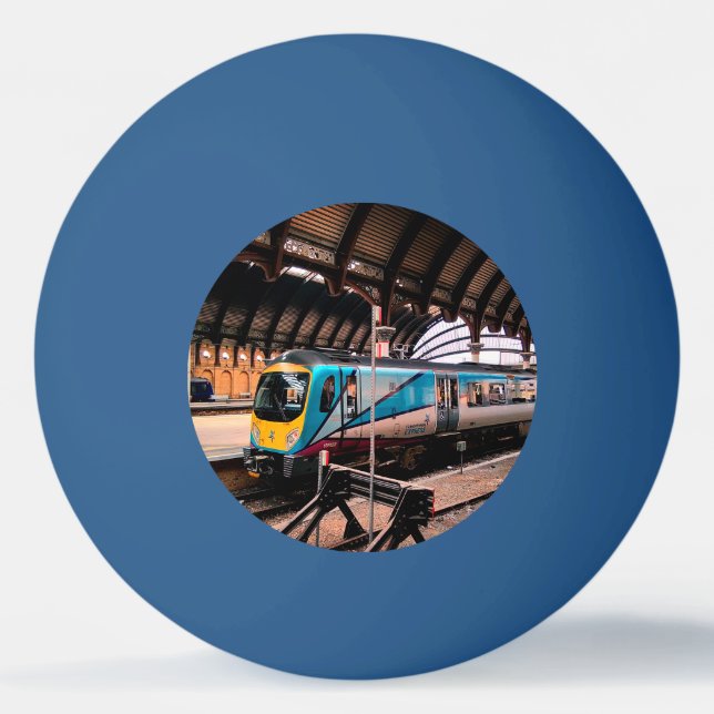 Bolinha De Ping Pong Comboio azul (Frente)
