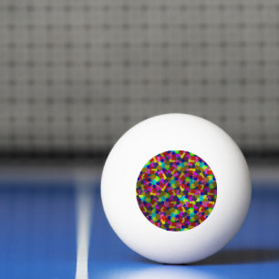 Bolinha De Ping Pong Confetti Chaos: Um Burst de Fragmento Colorido de