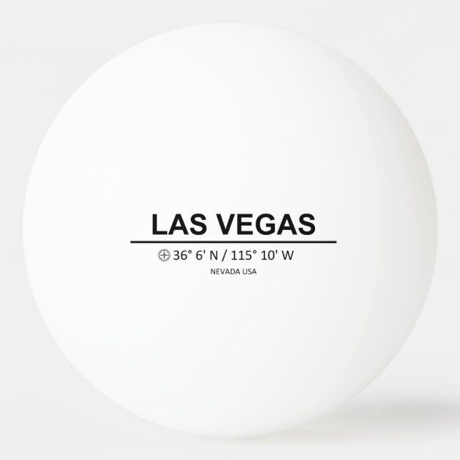 Bolinha De Ping Pong Coordinates Las Vegas (Frente)