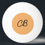 Bolinha De Ping Pong Cor da Tendência Laranja Suave Monograma Ping Ball<br><div class="desc">Apresentando a cor de primavera clássico: Laranja macio. Esta moderna e na moda Ping Pong Ball, com monograma personalizável de duas letras em letra bonita de aparência manuscrita, adiciona elegância ao seu jogo. Seu design simples e limpo em uma cor sólida oferece um apelo de eterno, perfeito para mostrar seu...</div>