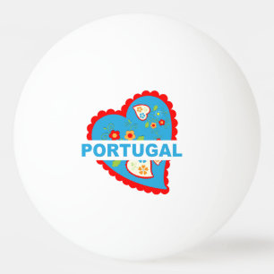 Bolinha De Ping Pong Coração português alegre