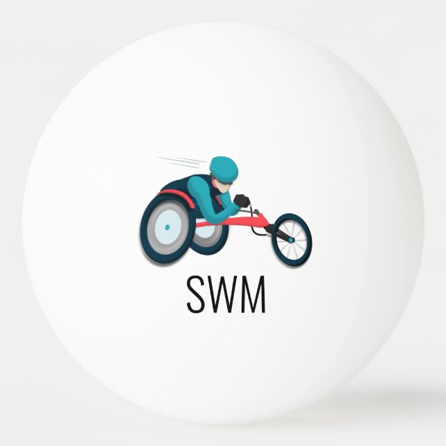 Bolinha De Ping Pong Corrida em cadeira de rodas (Frente)