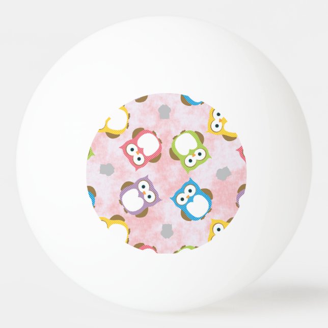 Bolinha De Ping Pong Coruja (Frente)