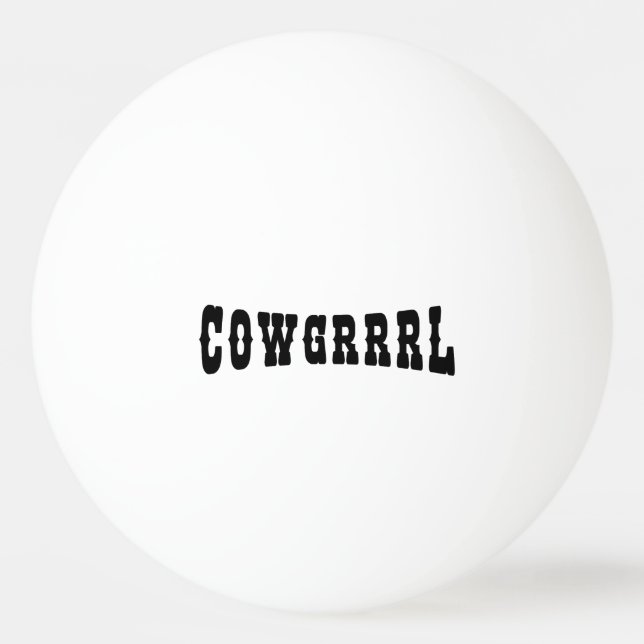 BOLINHA DE PING PONG COWGRRRL (Frente)