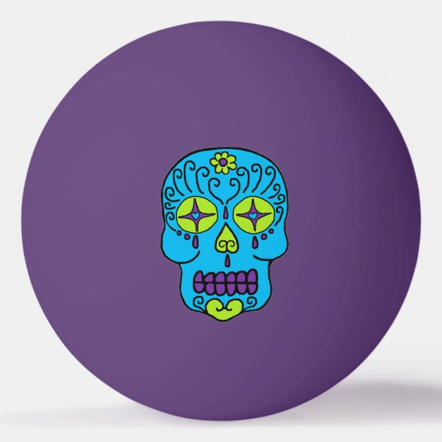 Bolinha De Ping Pong Crânio (Frente)