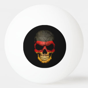 Bolinha De Ping Pong Crânio alemão da bandeira