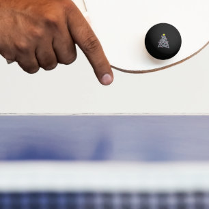 Bolinha De Ping Pong Crânios Góticos Palitos de Natal Árvore Ping Pong