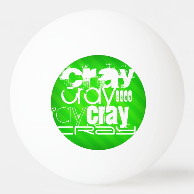 Bolinha De Ping Pong Cray; Neon Green Strips (Frente)
