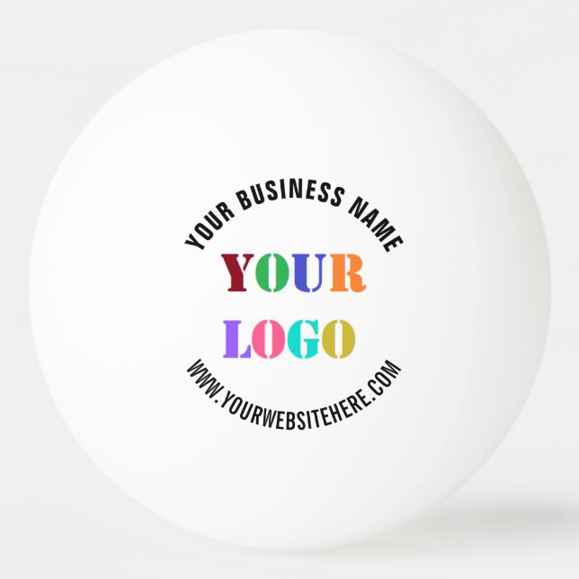 Bolinha De Ping Pong Create Your Own Branded Ping Pong Ball Example (Frente)