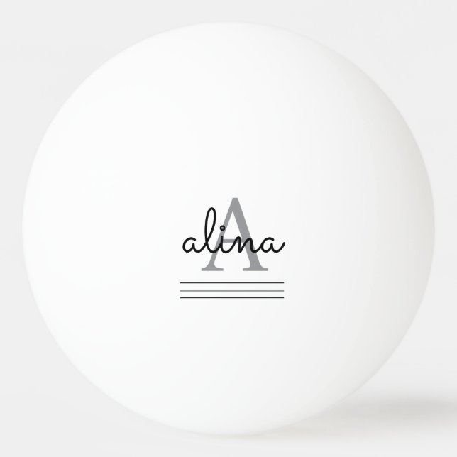 Bolinha De Ping Pong Create Your Own Personalize Monogram (Frente)