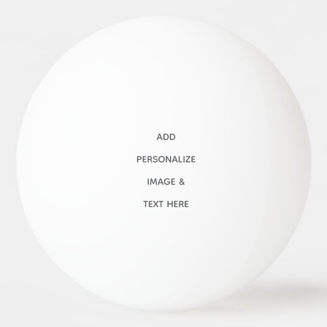 Bolinha De Ping Pong Crie o seu próprio branco  (Frente)