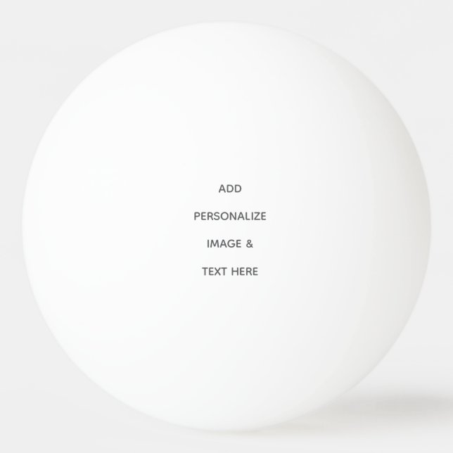 Bolinha De Ping Pong Crie o seu próprio branco  (Frente)