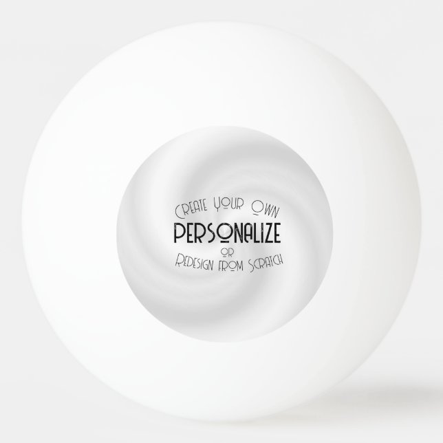 Bolinha De Ping Pong Crie seu próprio design personalizado (Frente)