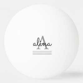 Bolinha De Ping Pong Crie Seu Próprio Monograma Personalizado