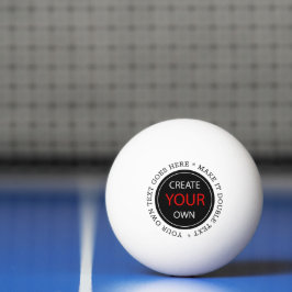 Bolinha De Ping Pong Crie seu próprio - Personalizado, com marca / Foto