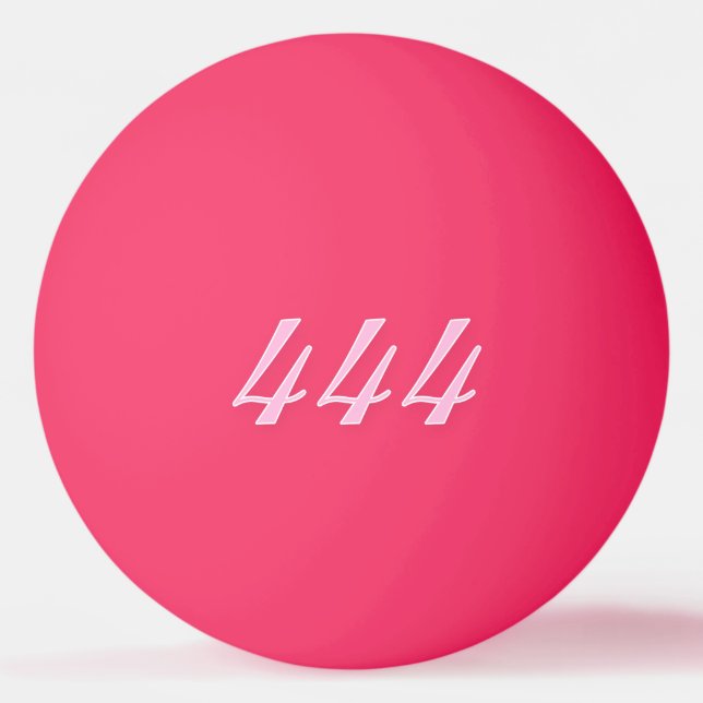 Bolinha De Ping Pong Crie seu próprio rosa quente 444 (Frente)