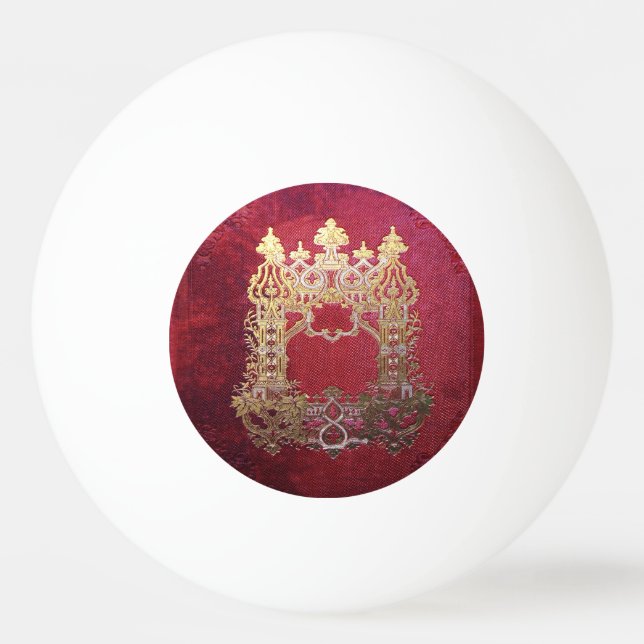 Bolinha De Ping Pong Crimson Com Tinta Inclusa (Frente)