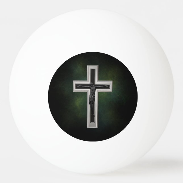 Bolinha De Ping Pong Crucifixo (Verso)
