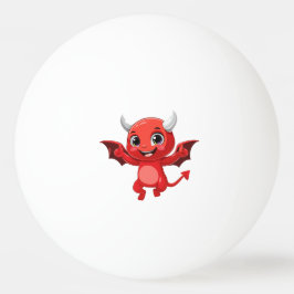 Bolinha De Ping Pong Cute cartoon flying devil